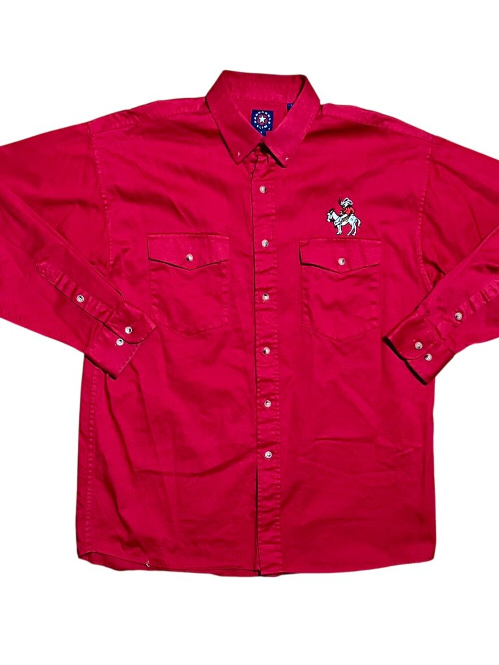 Texas Tech Red Raiders/Saddle Tramps Western Style 90s/Y2K Shirt, Men's Large